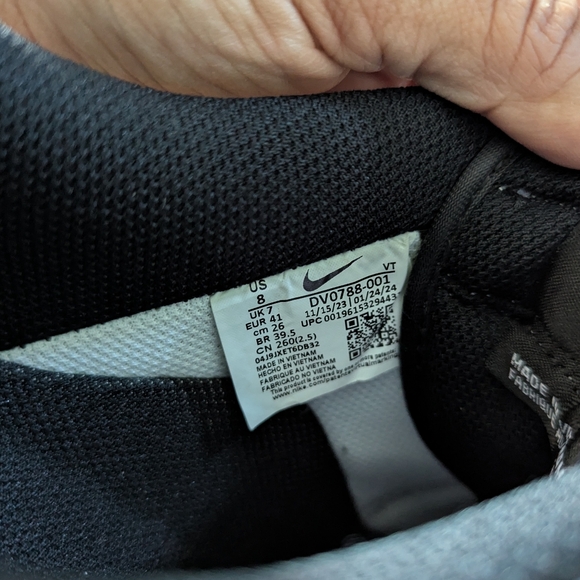 Like New Nike Air Force 1 Low Shoes "Panda" Black White  DV0788-001 Men's Size 8 - Picture 8 of 8